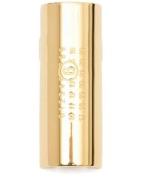 MM6 by Maison Martin Margiela - Goldfarbener Rechteckiger Gravierter Ring - Lyst