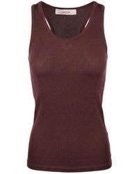 Jucca - Geribbelde Tanktop - Lyst