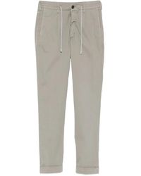 Eleventy - Broeken ,Groen ,Katoen Drawstring Broeken - Lyst