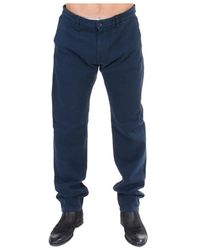 Gianfranco Ferré - Blaue baumwoll-stretch-chinohose - Lyst