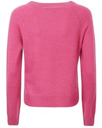 Weekend by Maxmara - Maglione basic in cashmere rosa - Lyst