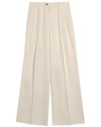 Sand - Wide Trousers - Lyst