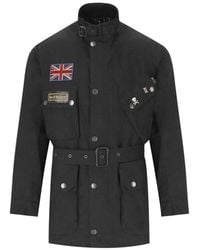 Barbour - Chaqueta steve mcqueen 60th anniversary wax negra international - Lyst