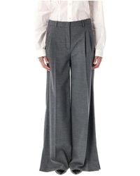THE GARMENT - Graue Melange Wollmischung Grand Hose - Lyst
