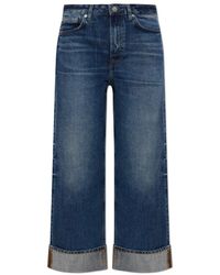 Samsøe & Samsøe - Jeans ,Blauw ,Katoen Sashelly Cuff Jeans - Lyst