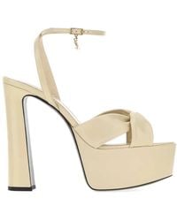 Saint Laurent - Franciane Platform Sandal - Lyst