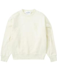 Closed - Sweater mit gesticktem logo und rundhalsausschnitt - Lyst