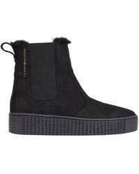 Tommy Hilfiger - Essential Leather Chelsea Boots - Lyst