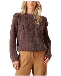 Object - Truien & Vesten ,Bruin ,Wol Objgitta L/S Re Knit Pullover - Lyst