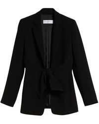 Max Mara - Elegante Jas Met Strikdetail - Lyst