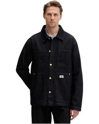 Dickies - Jassen ,Blauw ,Denim Selvedge Herringbone Barn Denim Jacket - Lyst