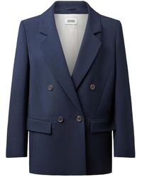 DRYKORN - Jassen ,Blauw ,Leer Hadlow Blazer - Lyst