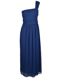 Marella - Kleedjes ,Blauw ,Polyester Abito Lungo - Lyst