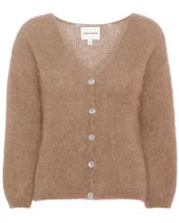 American Dreams - Truien & Vesten ,Bruin ,Wol Cornelia Ls Cardigan - Lyst