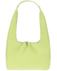 Liviana Conti - Grüne leder reißverschlusstasche,weiße ledertasche mit reißverschluss - Lyst