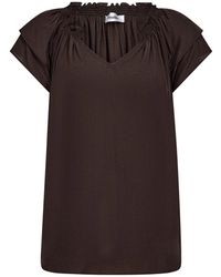 co'couture - Overhemden ,Bruin ,Polyester Sunrise Top - Lyst