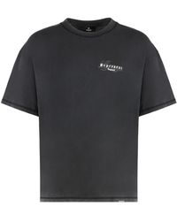 Represent - Vintage Zwarte Crew Neck T-Shirt - Lyst
