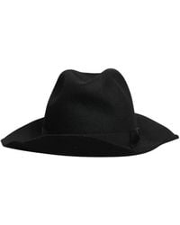 Dolce & Gabbana - Black Rabbit Fedora Trilby Hat - Lyst