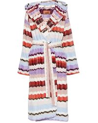 Missoni - Beste Katoenen Terry Badjas Zig Zag - Lyst