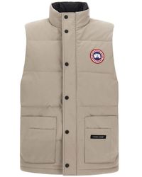 Canada Goose - Jassen ,Grijs ,Katoen Grijze Winterjas Met Drievoudige Zakken - Lyst