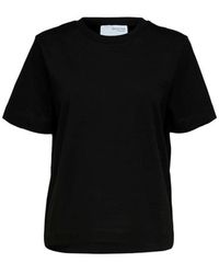 SELECTED - Essential Ss Boxy Tee - Lyst