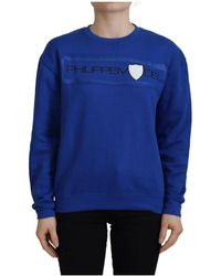 Philippe Model - Blauwe Pullover Sweater Met Lange Mouwen En Print - Lyst