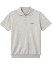 Edmmond Studios - Tops ,Grijs ,Katoen Brand Bass Polo - Lyst