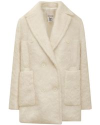 Semicouture - Double-Breasted Coats - Lyst