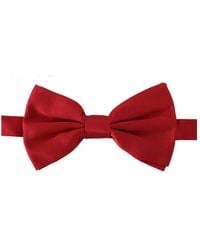 Dolce & Gabbana - Farfallino di seta rosso - modello tied - Lyst