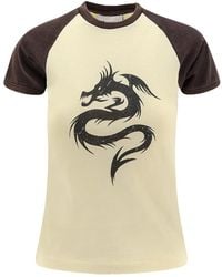 Coperni - Tops ,Katoen Logo Print Crew-Neck T-Shirts En Polos - Lyst