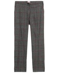 Oltre - Check Pants - Lyst