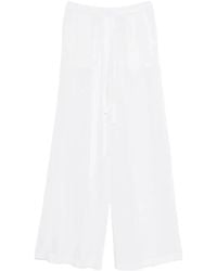 P.A.R.O.S.H. - P.A.R.O..H. ,Broeken ,Wit ,Modern Cut Wide Broeken - Lyst