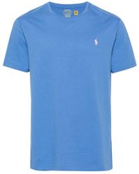 Ralph Lauren - T-shirt in cotone con ricamo logo - Lyst