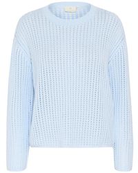 Kaffe - Truien & Vesten ,Blauw ,Katoen Nantucket Breeze Pullover Sweater - Lyst