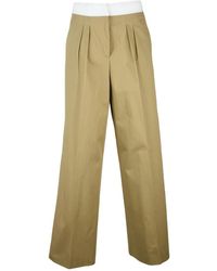 Officine Generale - Wide Trousers - Lyst