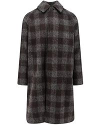 Amaranto - Jassen ,Bruin ,Wol Single-Breasted Coat - Lyst