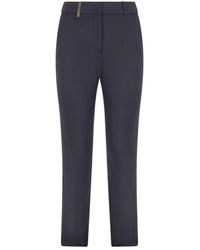 Peserico - Slim-Fit Trousers - Lyst