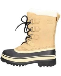 Sorel - Schoenen ,Bruin ,Nepbont Waterdichte Kameel Enkellaarzen Caribou Stijl - Lyst