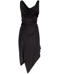 DSquared² - Midikleid Mit Drapiertem Ausschnitt - Lyst
