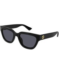 Gucci - Stylische sonnenbrille schwarz gg1578s,gg1578s 002 sunglasses,schwarze sonnenbrille mit zubehör - Lyst