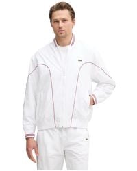 Lacoste - Jassen ,Wit ,Katoen Archive Re-Edition Track Jacket - Lyst