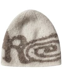 ROA - Fitness ,Grijs ,Wol Vortex Mohair Beanie - Lyst