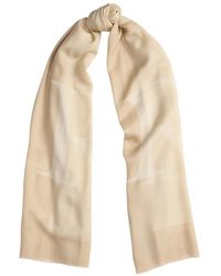 Ralph Lauren - Ralph Lauren Logo Jacquard Wool Wrap Scarf - Lyst