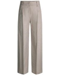 Joop! - Broeken ,Katoen Wijde Broek Met Fijn Ruitpatroon - Lyst
