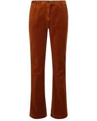 Massimo Alba - Samt ziegel pantalone mit reißverschluss,samt brick pantalone mit reißverschluss - Lyst