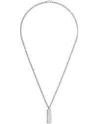 Gucci - Silberkette mit interlocking g logo anhänger - Lyst