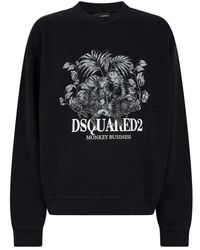 DSquared² - Hoodies & Sweatvesten ,Zwart ,Dsquared 2 Sweaters - Lyst