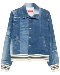 KENZO - Jassen ,Blauw ,Denim Denim Jacket - Lyst