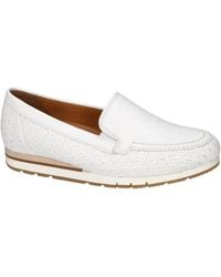 Gabor - Schoenen ,Wit ,Leer 82.414.60 Moccasin - Lyst