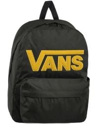 Vans - Städtischer Schwarzer Rucksack Mit Gelbem Logo - Lyst